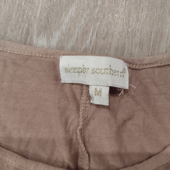 Simply Southern Tan Midi Dress - Picture 2 of 3